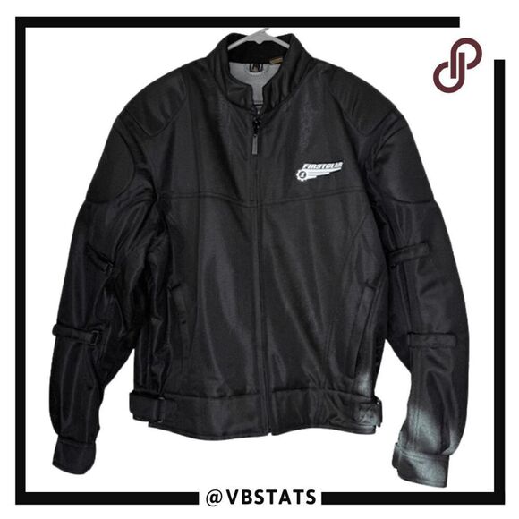 Firstgear Men's High Performance Hypertex Mesh Biker Jacket Black Size Large - Picture 1 of 15
